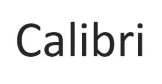 Calibri yazı tipi