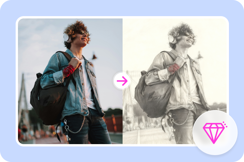 Convert image to sketch professionally