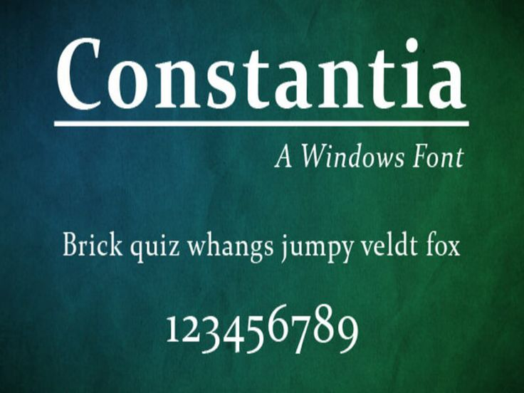 Kết hợp các kiểu phông chữ Constantia trong một khung hình video.
