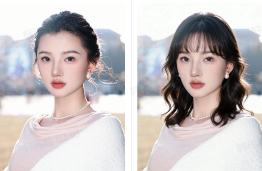 Retouche de portrait dans l'édition d'images Seedream AI