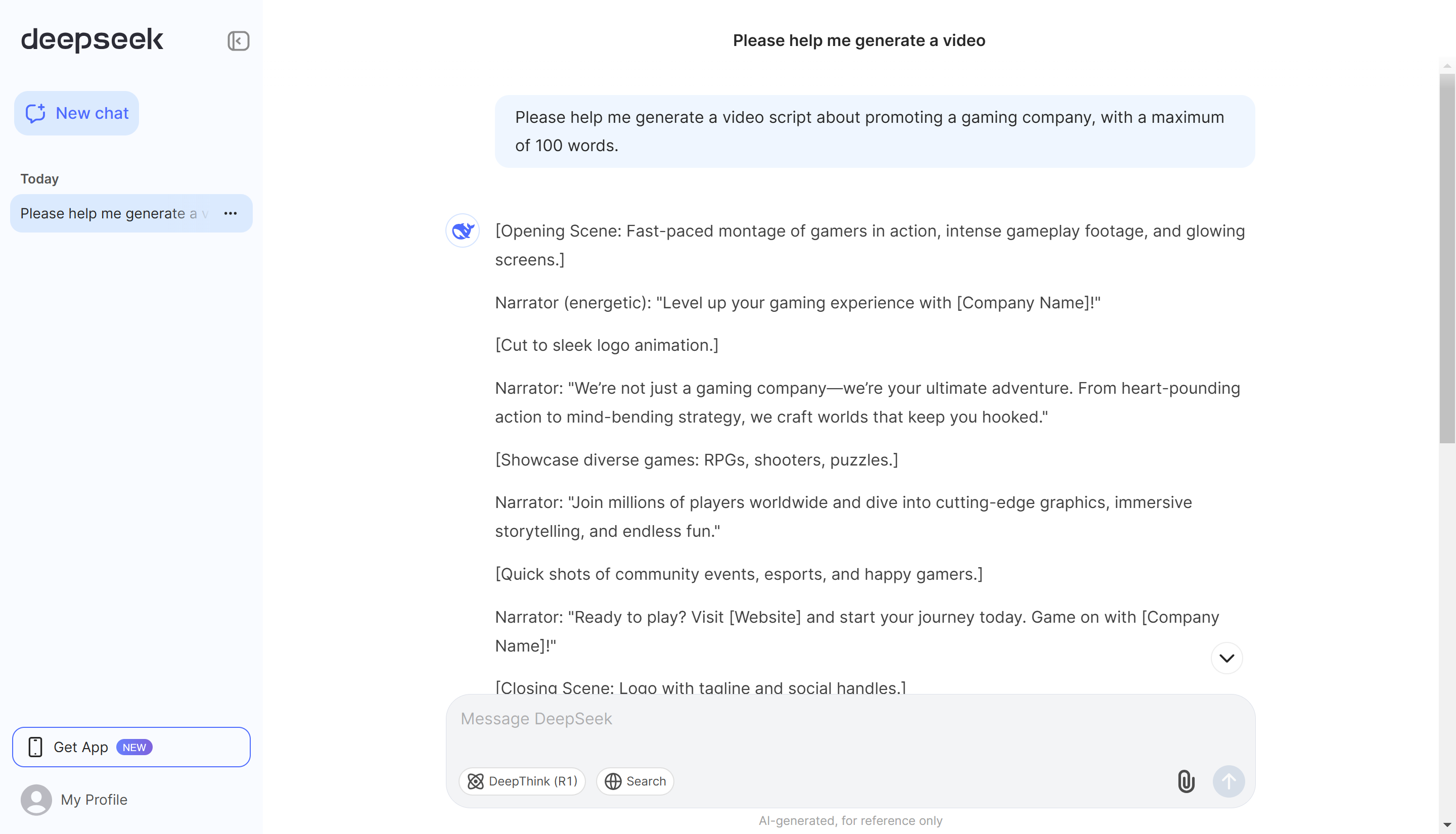 Menggunakan penulis AI di CapCut editor video desktop
