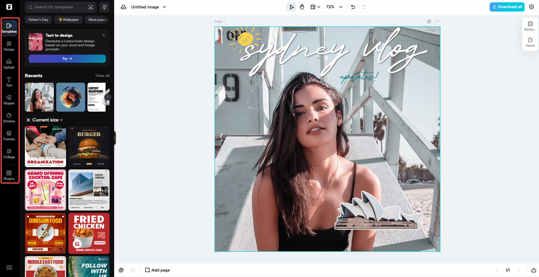 Personalize sua imagem.