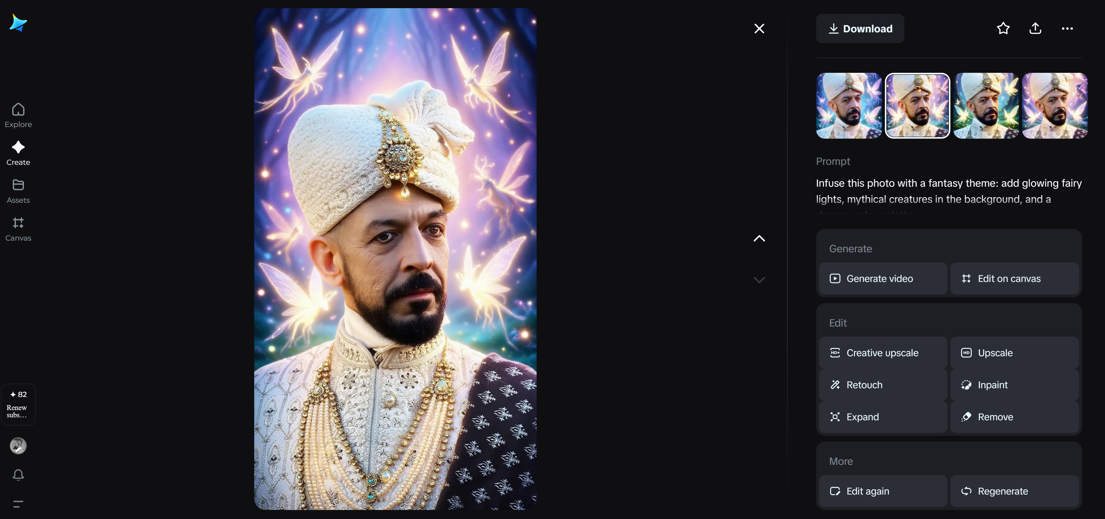 Fantasy transformation remix