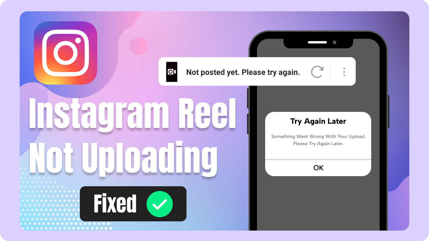 Instagram-Rolle wird nicht hochgeladen
