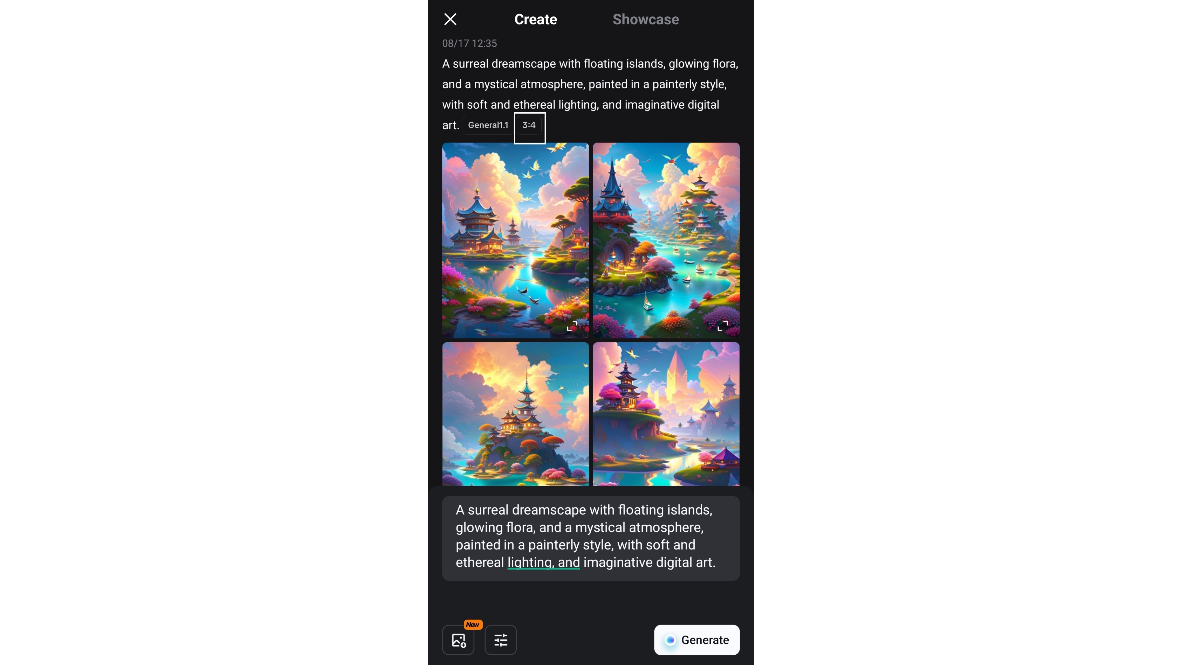AI image generator free app — Personal Digital Artwork