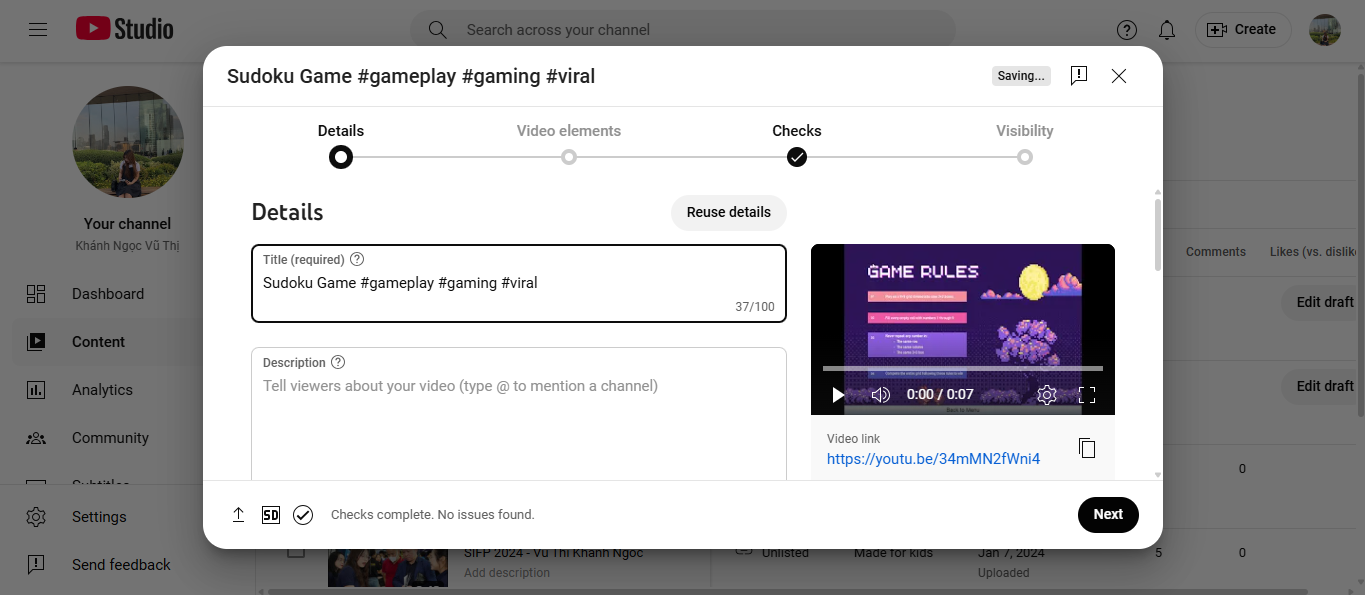 Add your video description