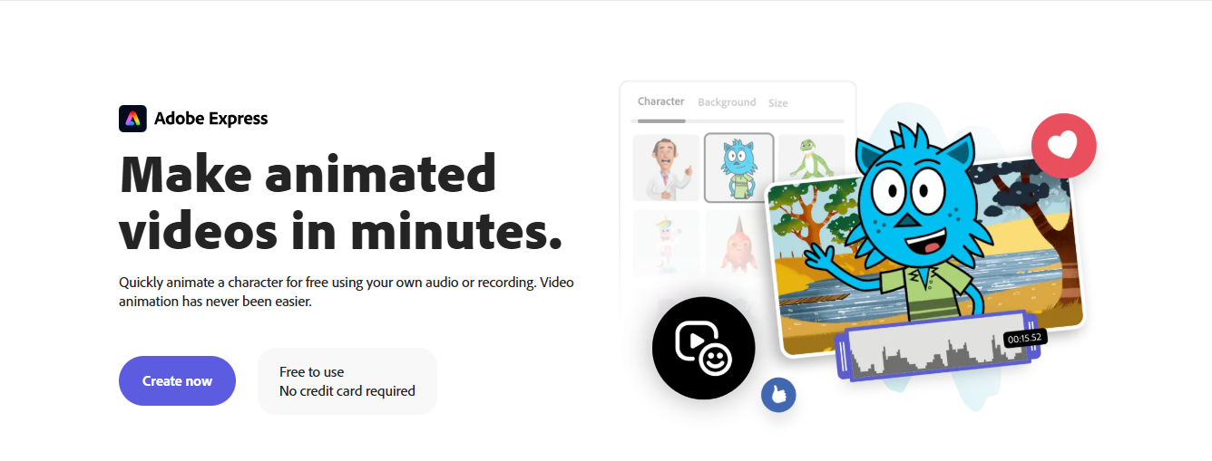 Adobe Express interface