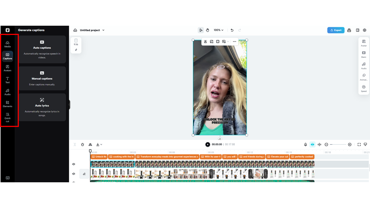 Set and edit your video