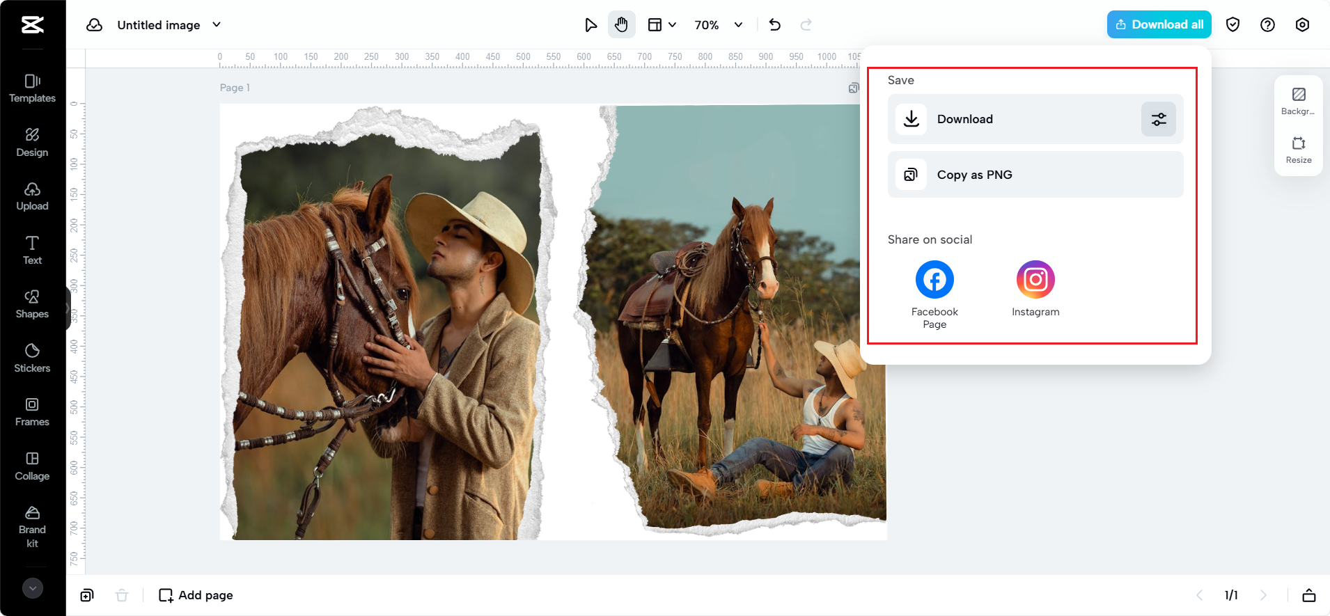 Refinar y descargar