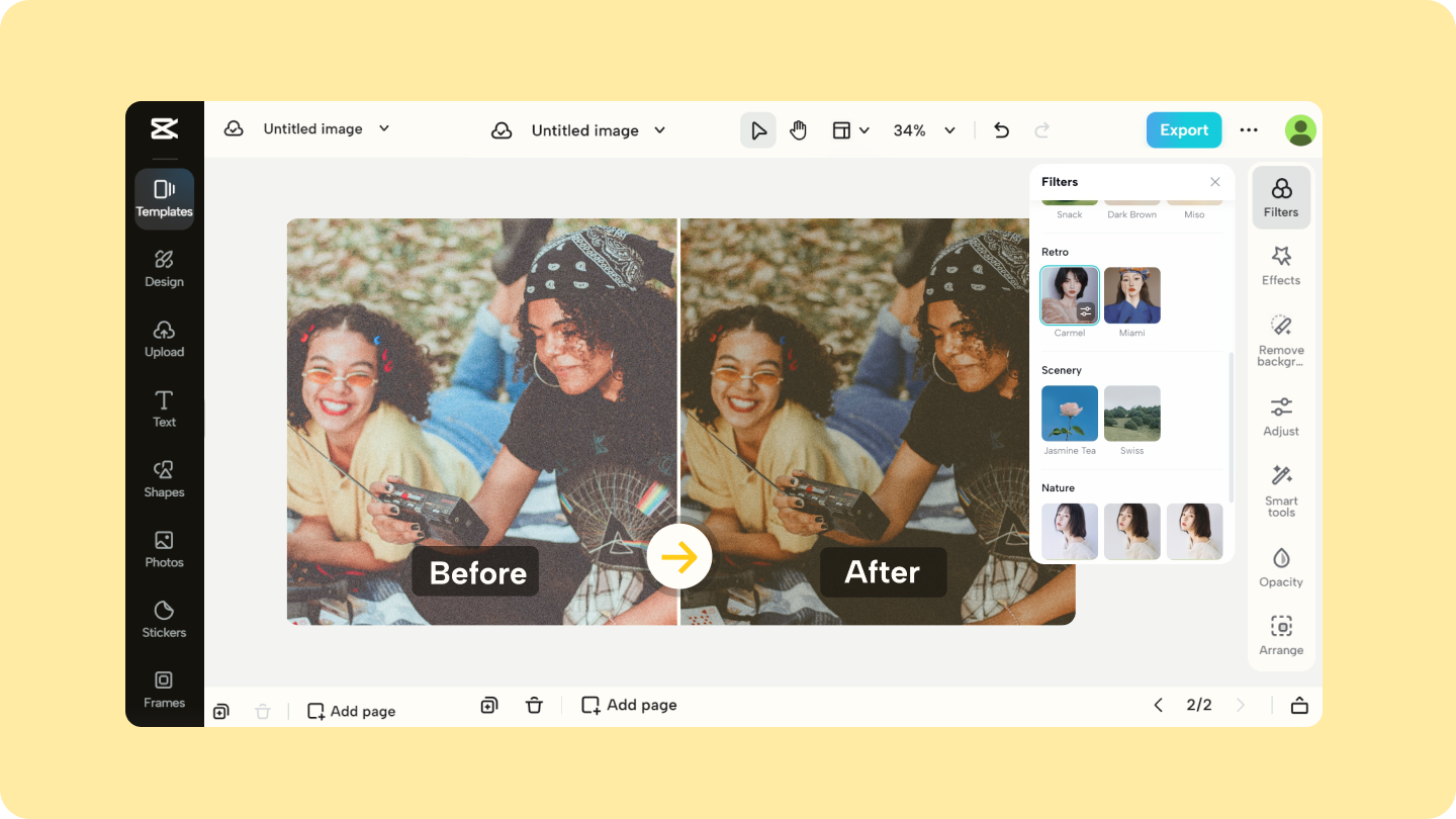 retro photo editor