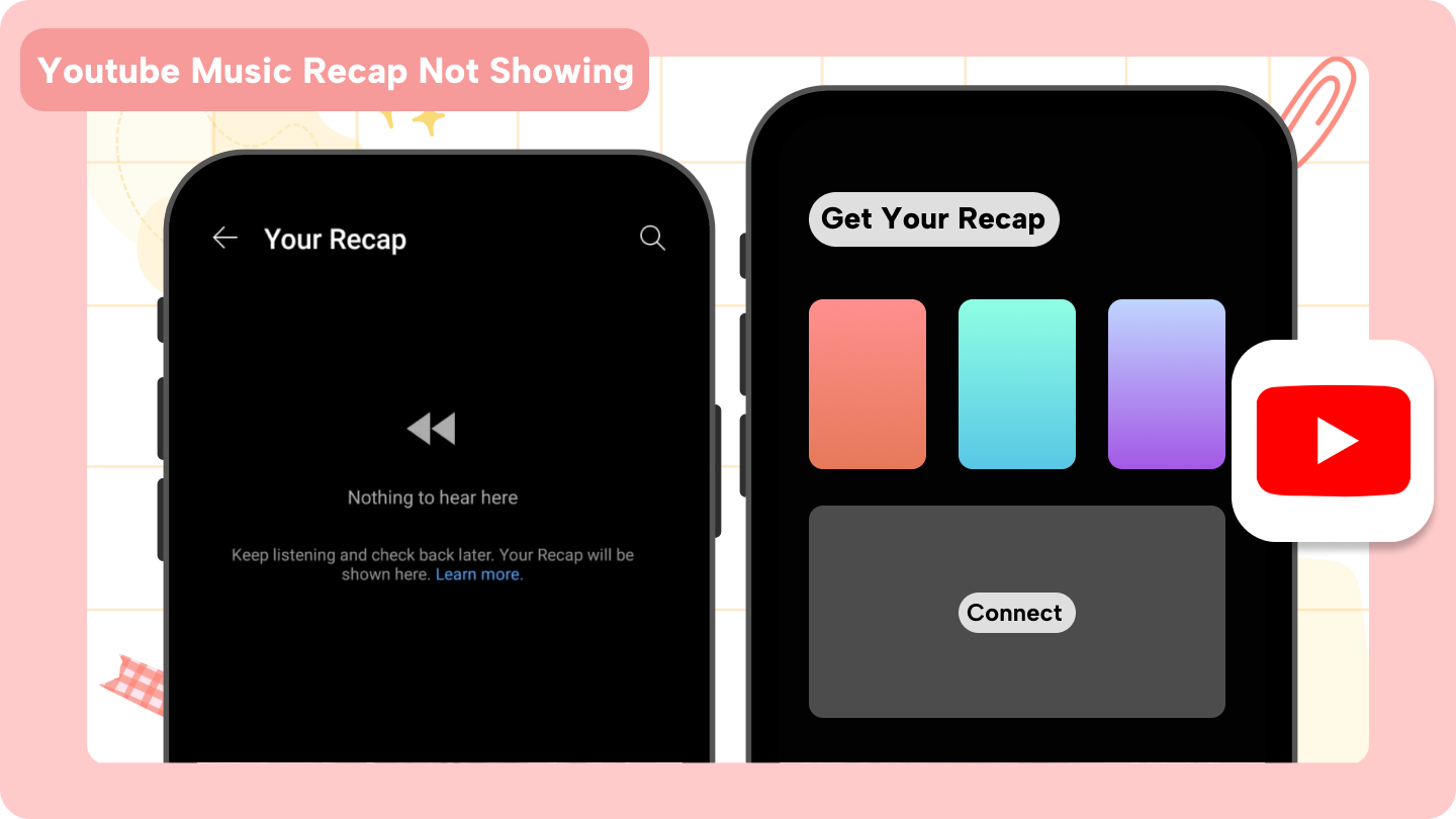 YouTube Music Recapが表示されない