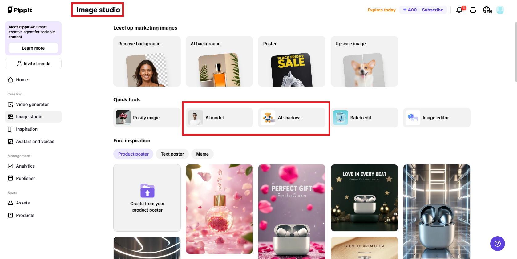 AI model and shadows