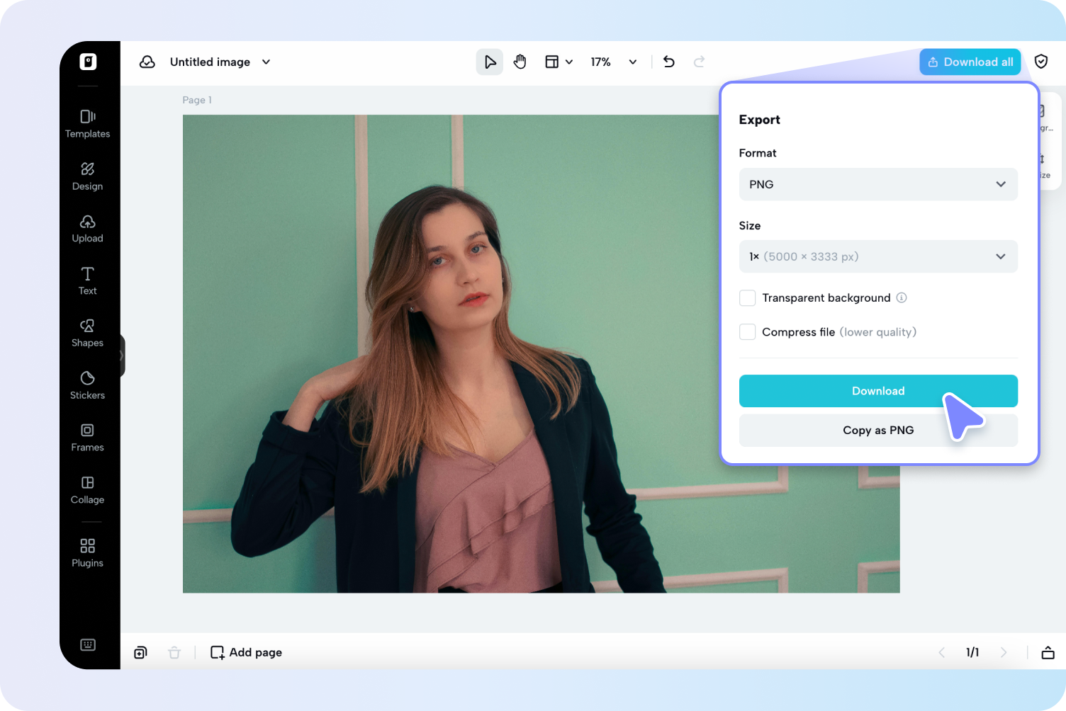 Export your photo