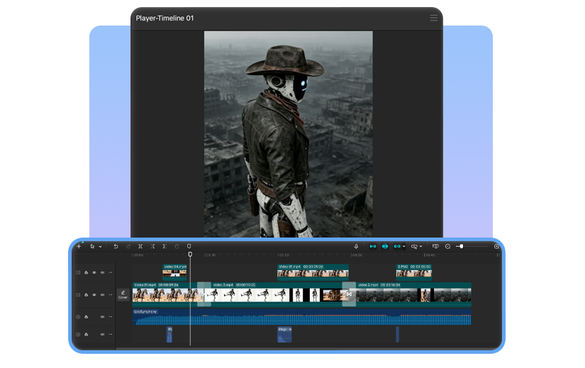 Large-Screen PC Multi-Timeline &amp; Multi-TimeLine