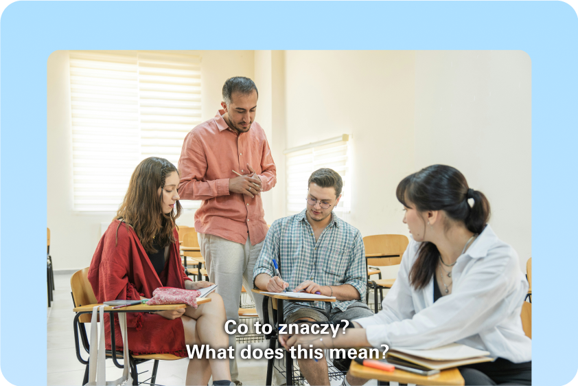  Translate from Polish to English for support materials