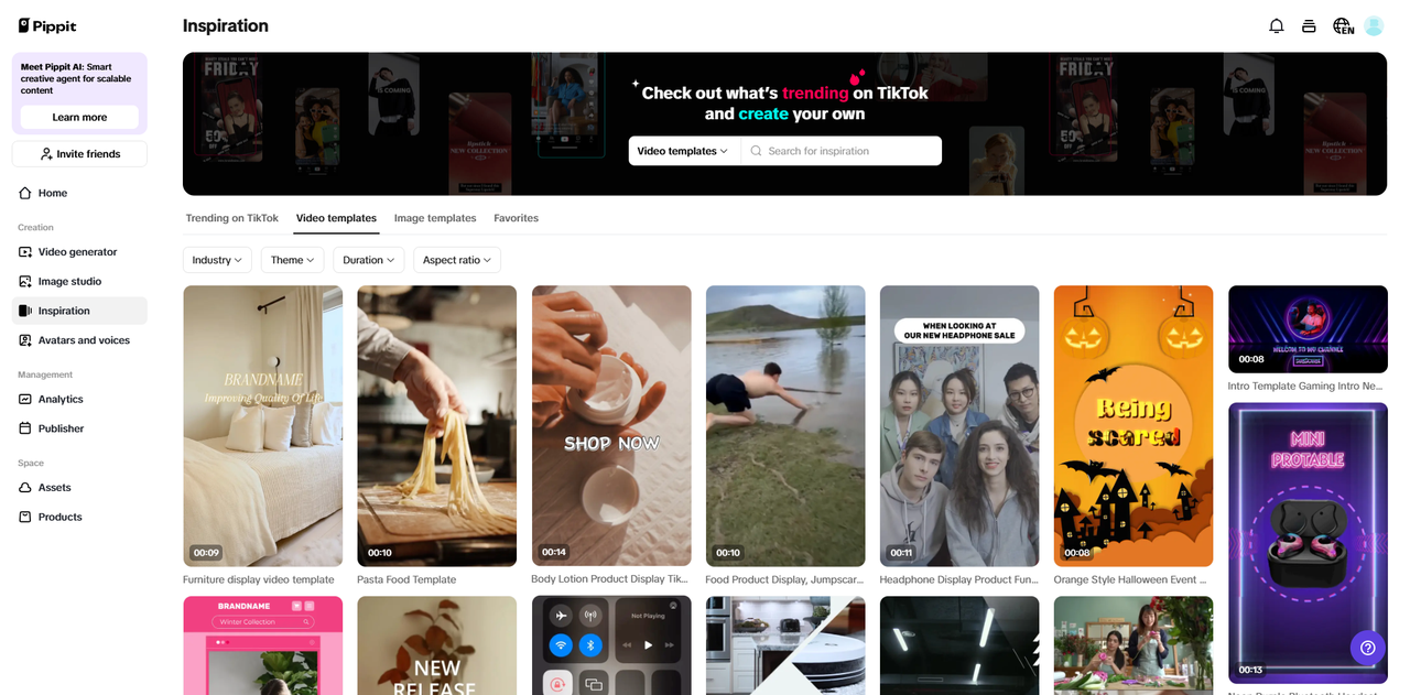 Customizable video templates for fast rendering