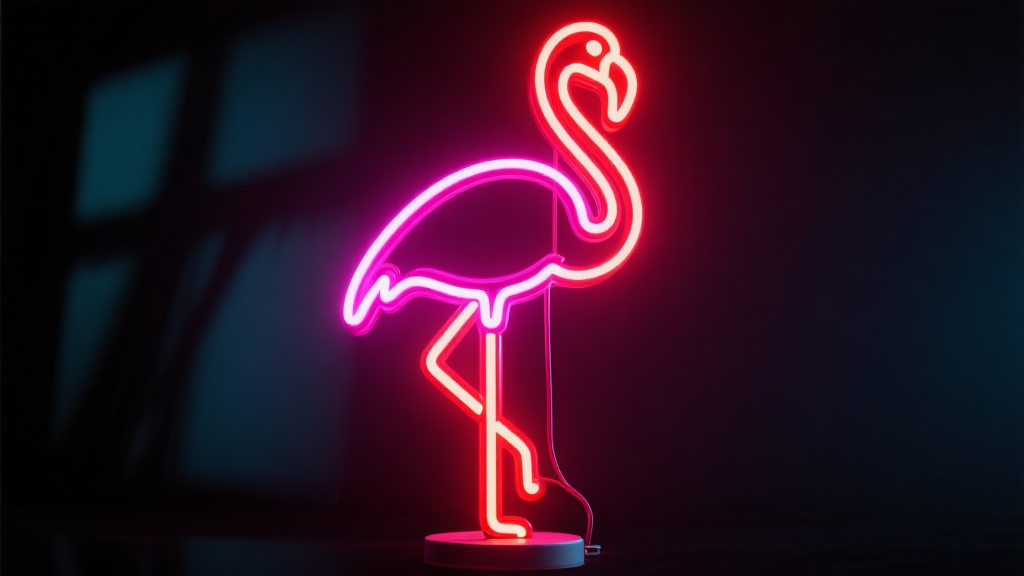 Standing decoration neon design