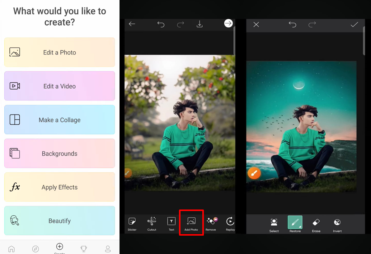 Picsart-Android上最好的照片背景更換器應用程式