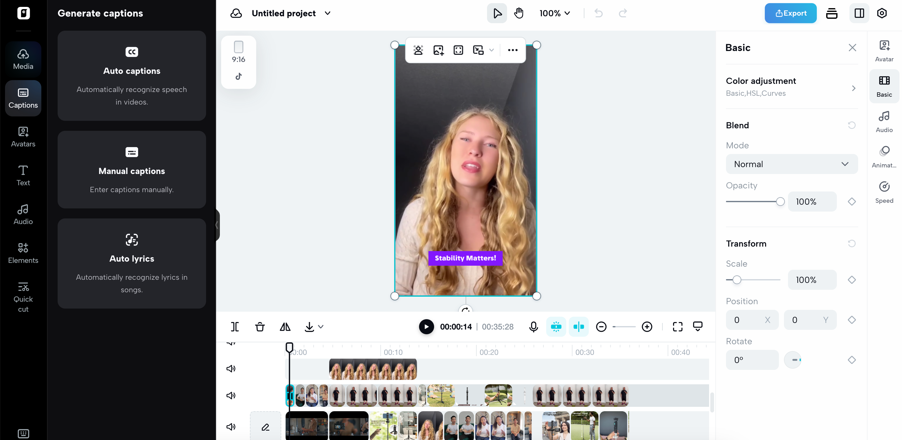 Smart video editing