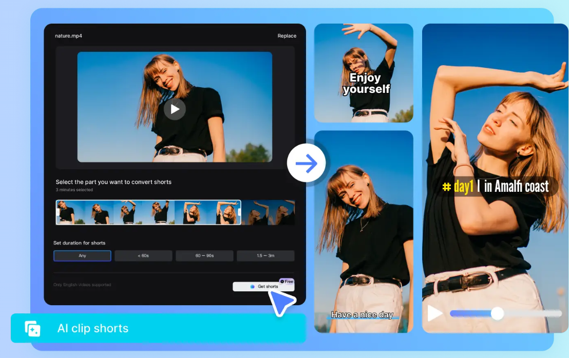 Convert long videos into shorts to boost YouTube CTR