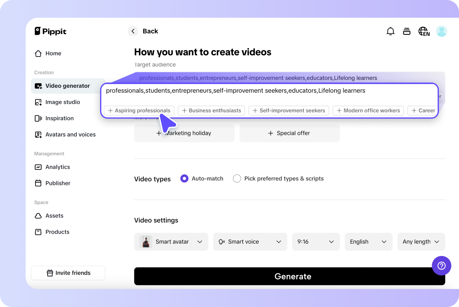 Generate your video book