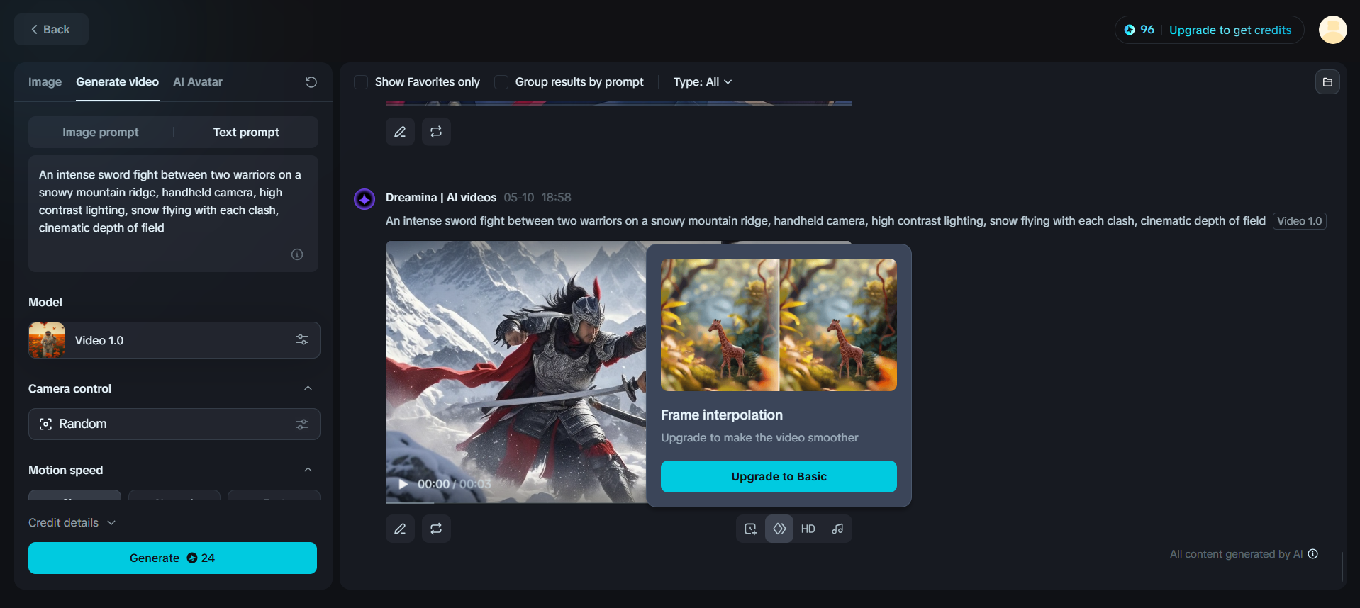 ai generate movie