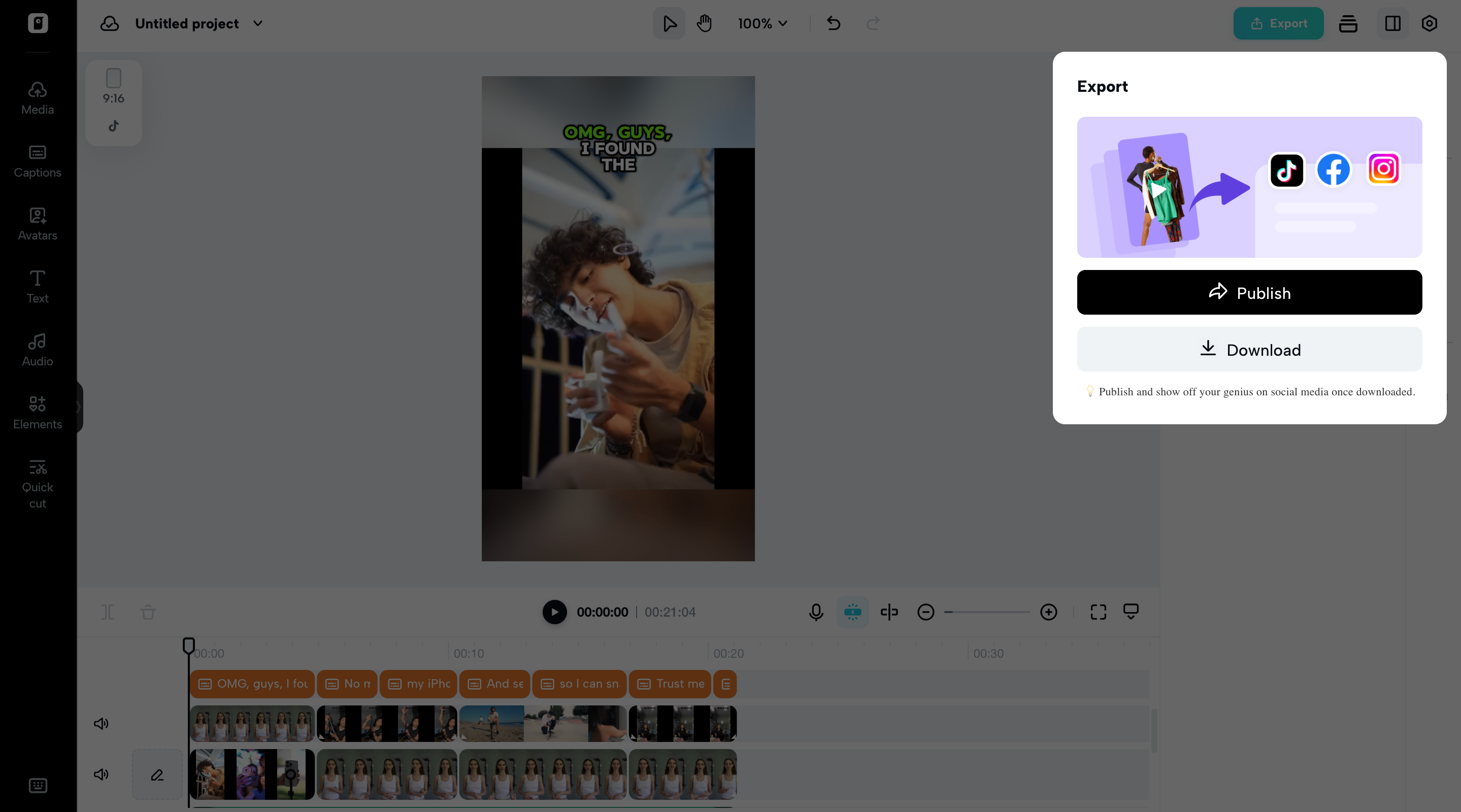 Export your video