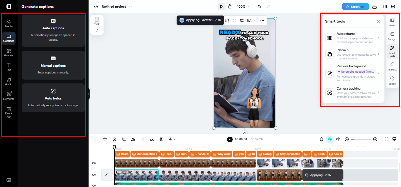 Video editor Pippit