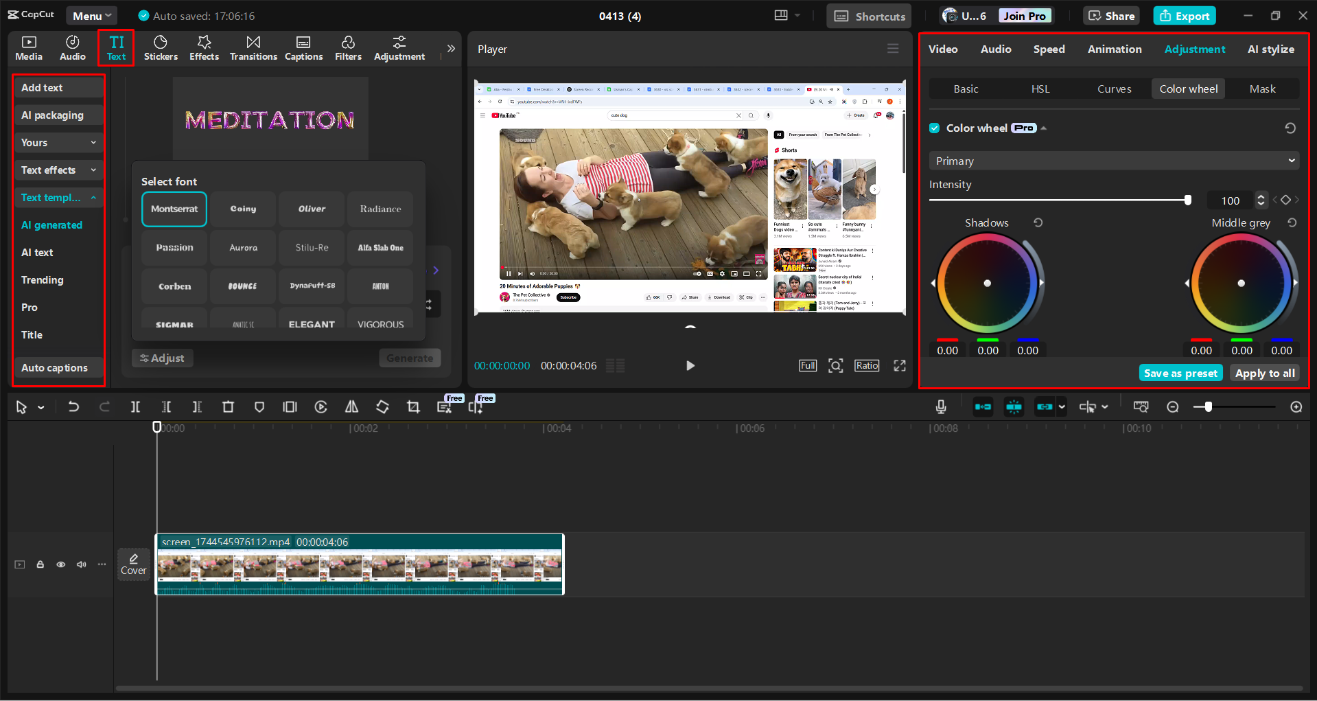 Utilisation des outils IA pour modifier les enregistrements d'écran dans l' CapCut éditeur vidéo de bureau