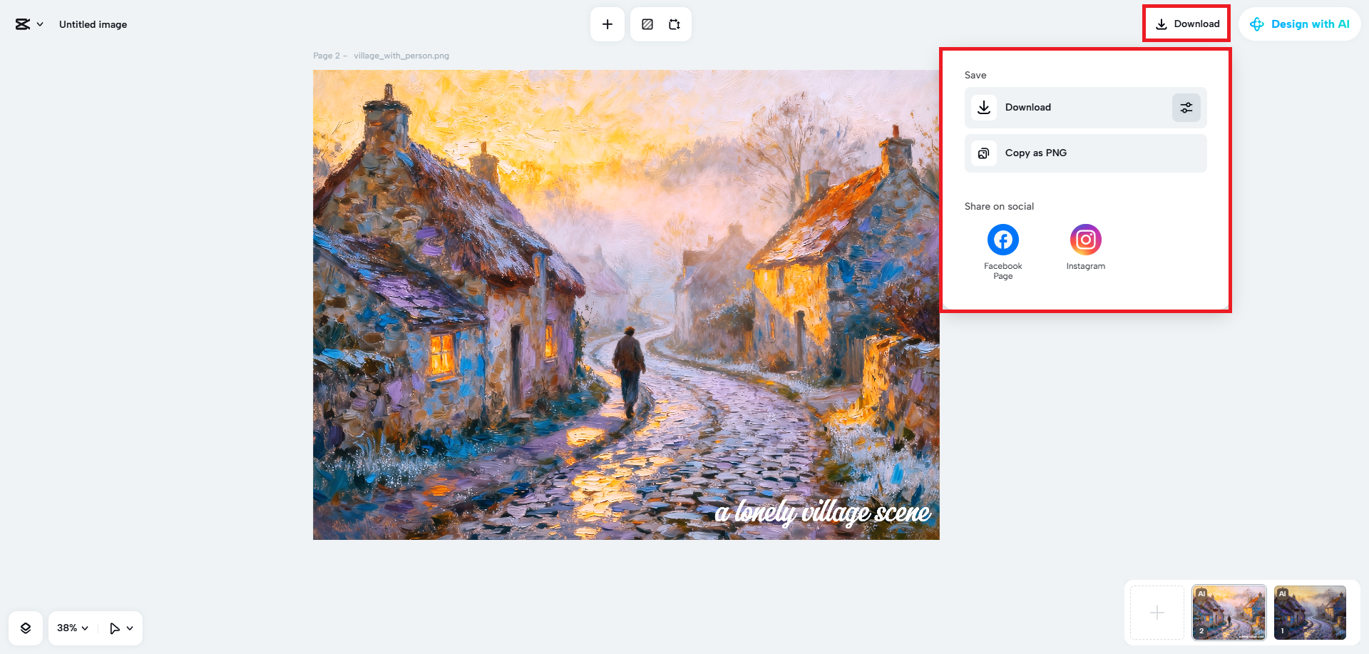 Export your painting