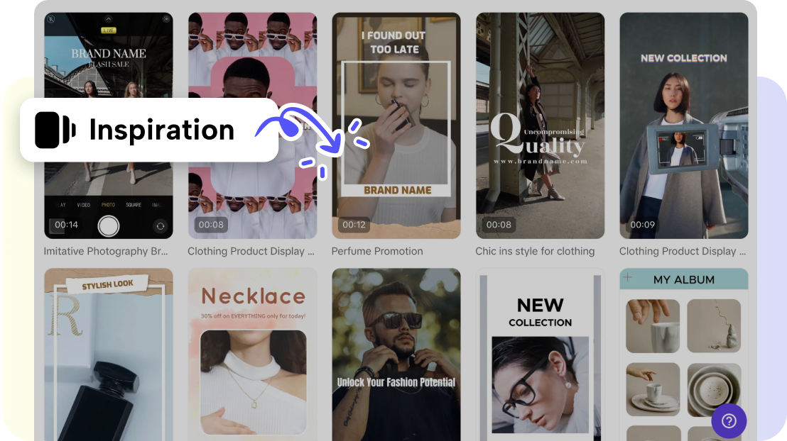 Video loop templates in Pippit