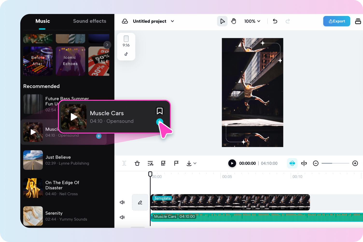 Edit your dancing video