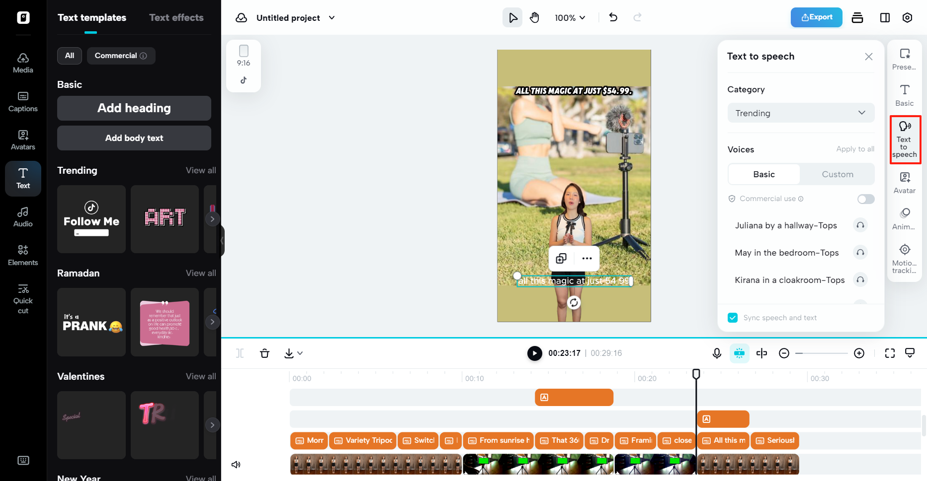Intelligent text-to-speech