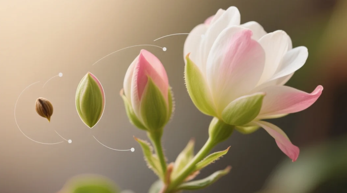 Flower blooming image