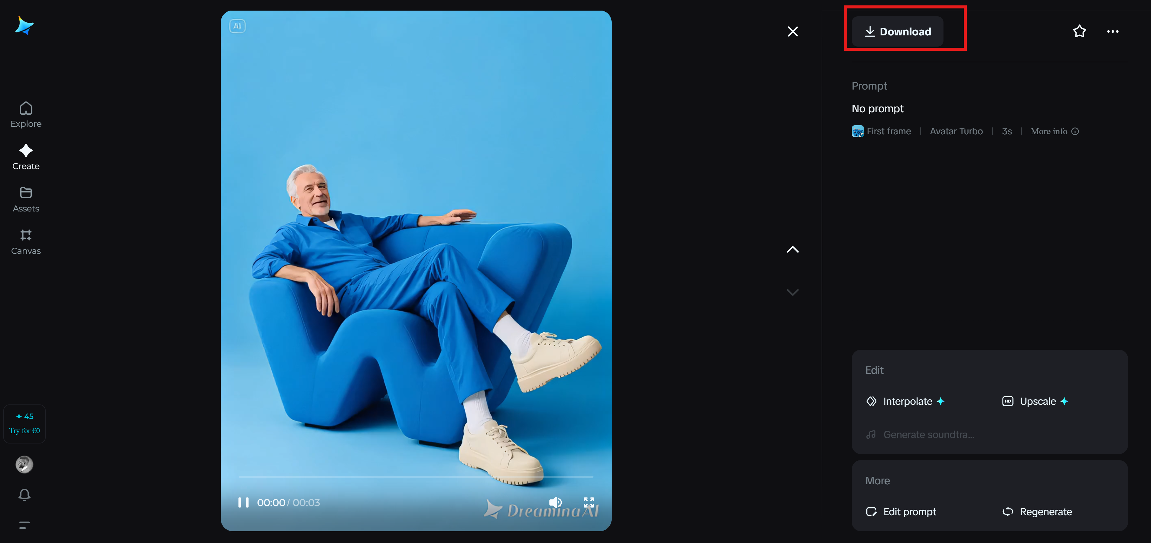 Dreamina AI para vídeos do YouTube