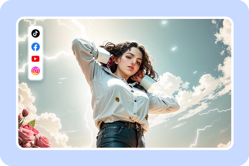 Create stylized visuals for your brand or social pages