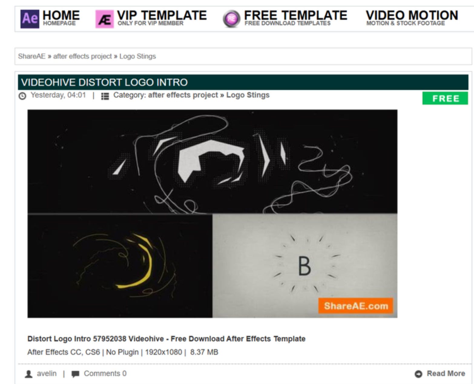 ShareAE  - After Effects logo reveal templates