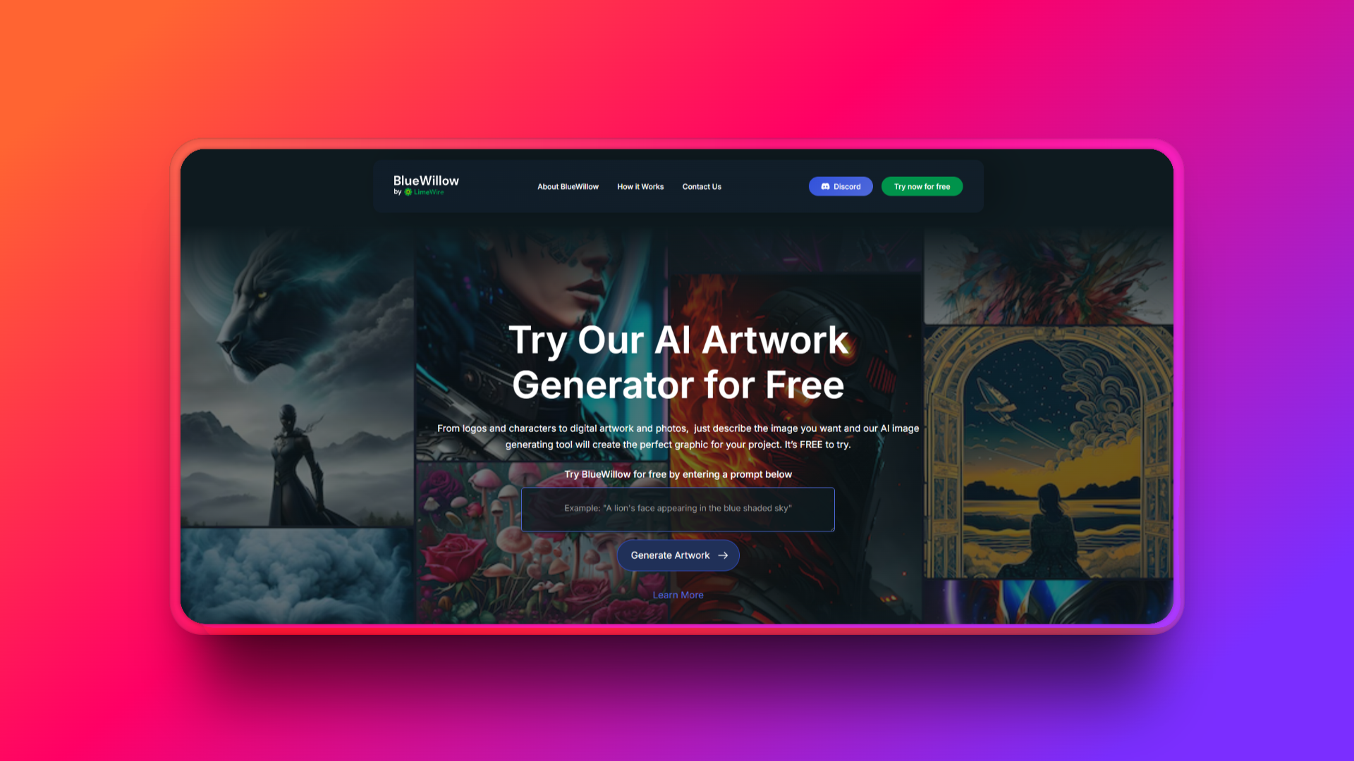 BlueWillow's official website