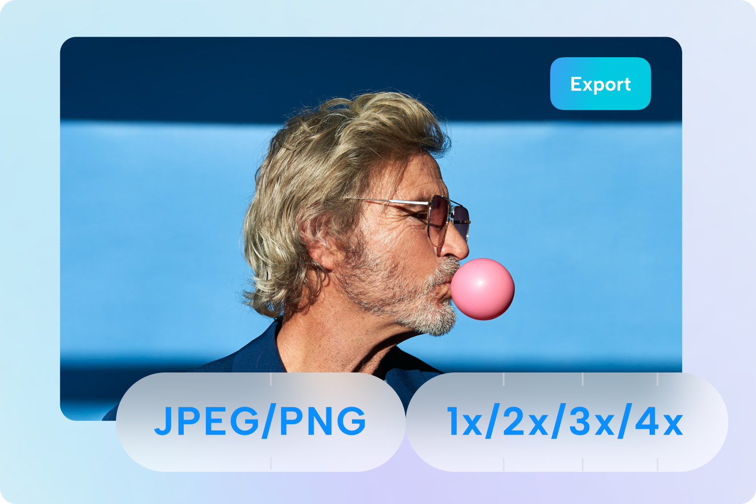 Export in high-quality with online photo editor