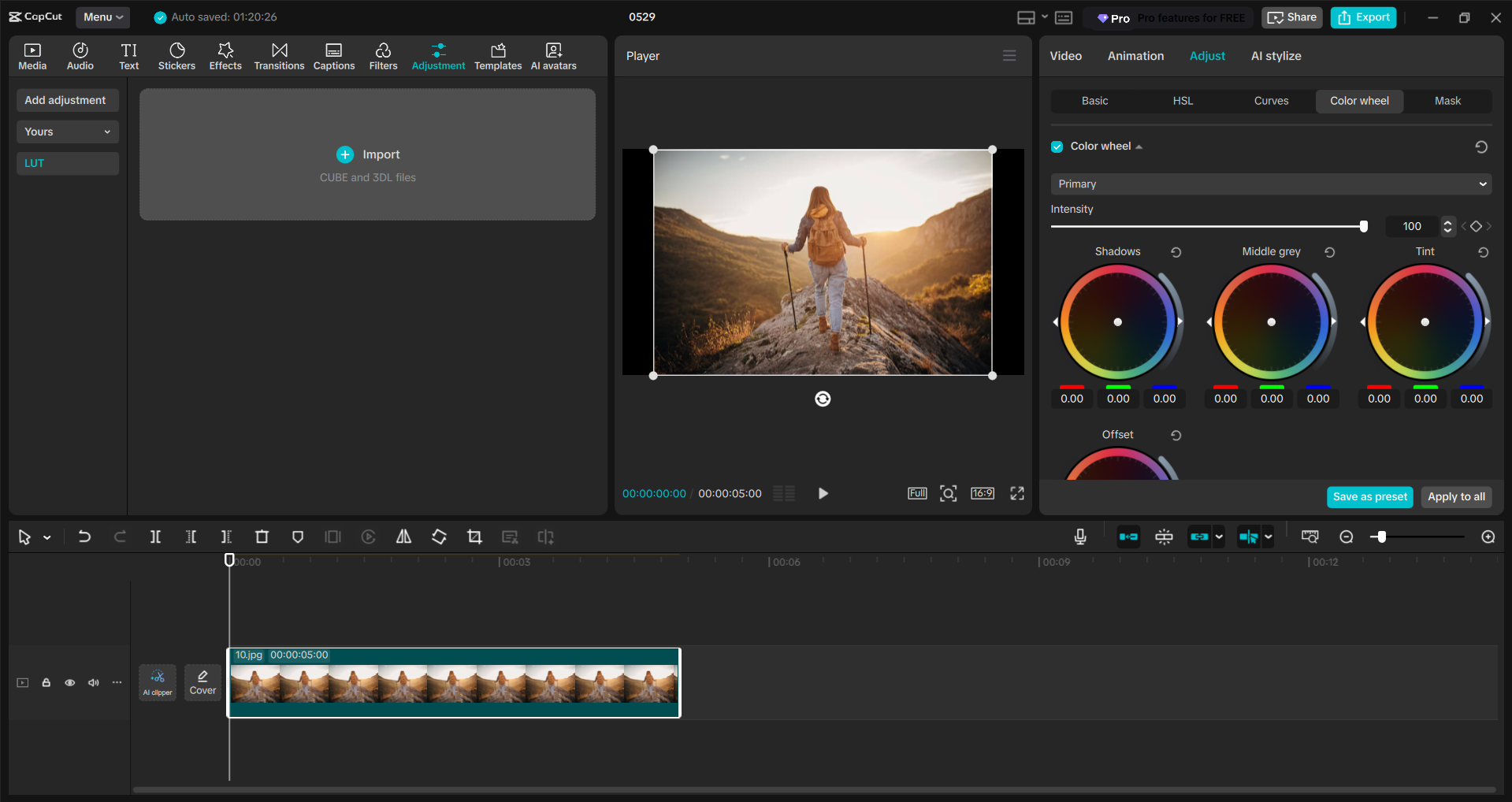 Interface ng CapCut desktop video editor - ang pinakagustong tool para mag-edit ng mga larawan gamit ang AI tool