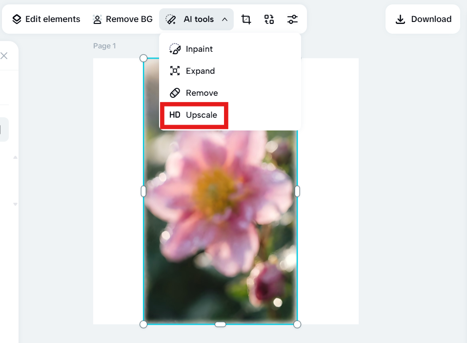 Run the Upscaler in Capcut