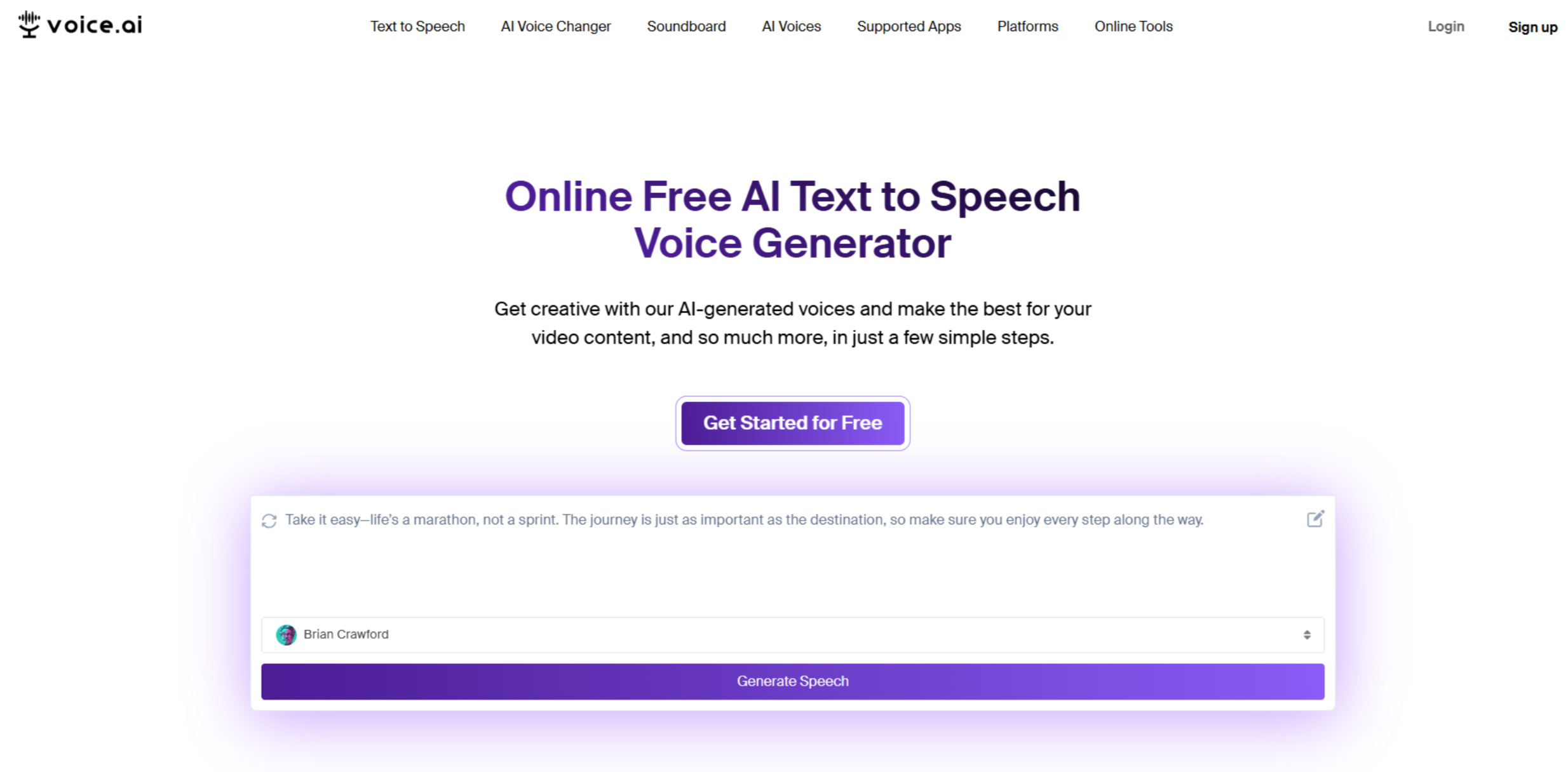 Antarmuka AI Suara: Ubah suara Anda - hasilkan suara karakter dengan text-to-speech