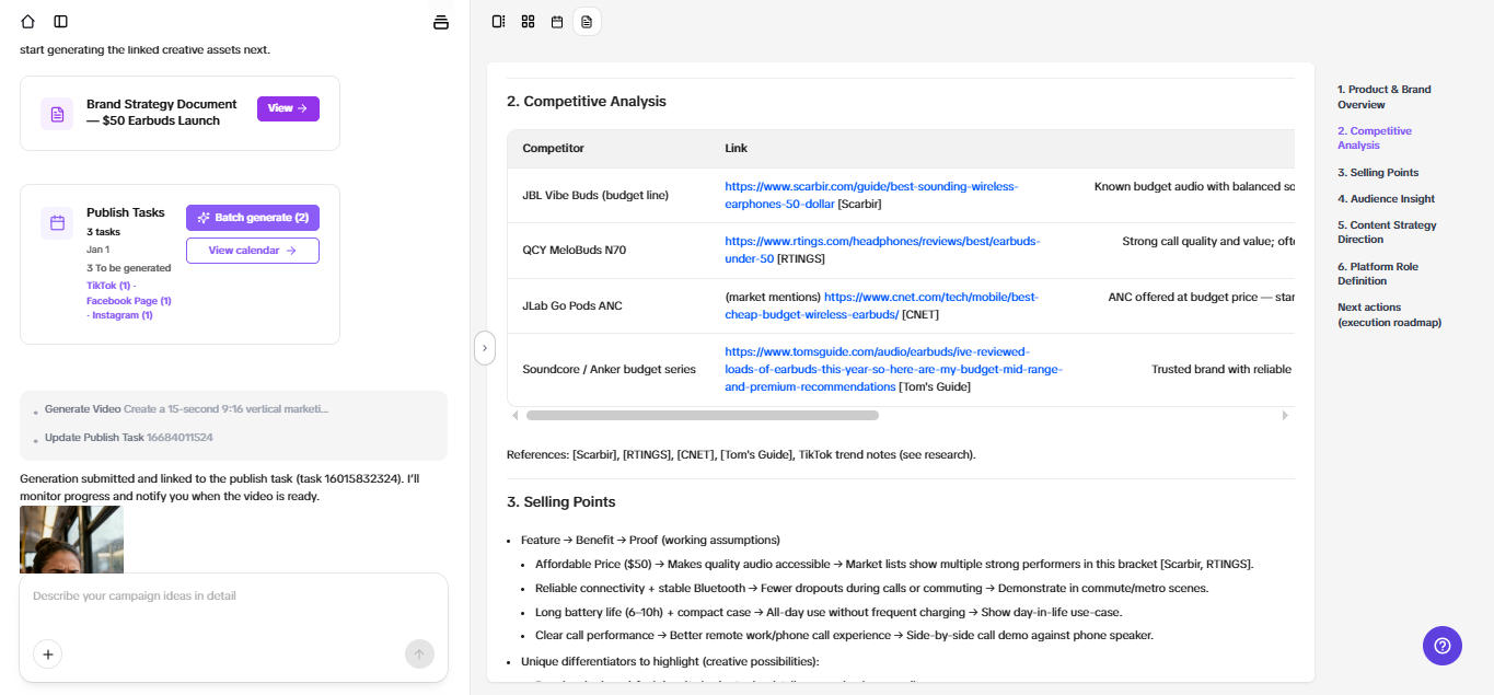 Detailed competitor analysis