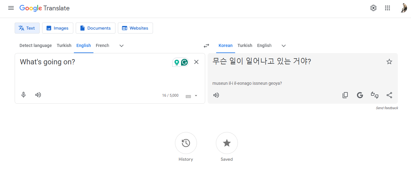 Traducir texto instantáneamente usando Google Translate