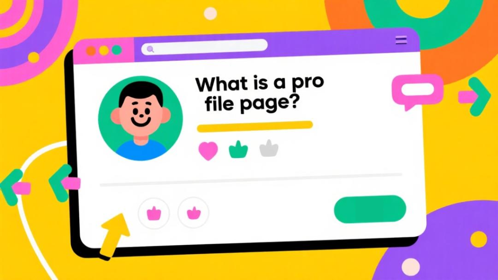 The definition of profile page