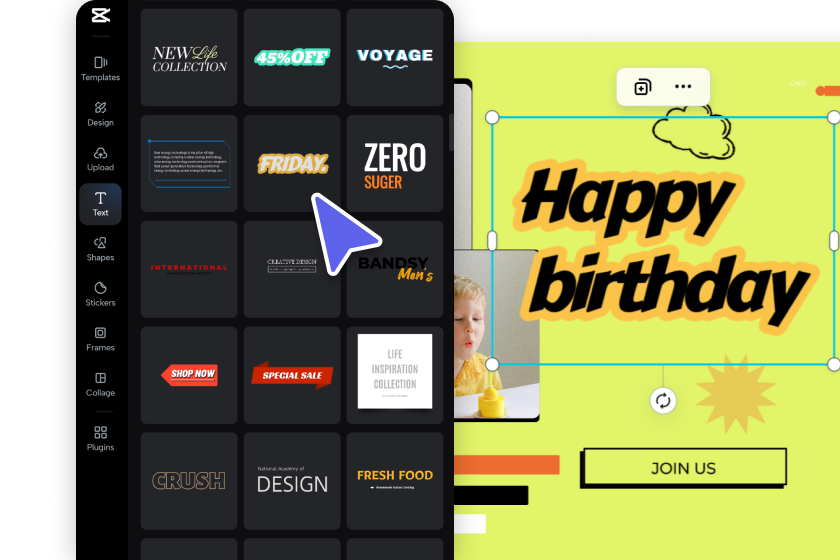 上傳媒體並自訂您的卡片