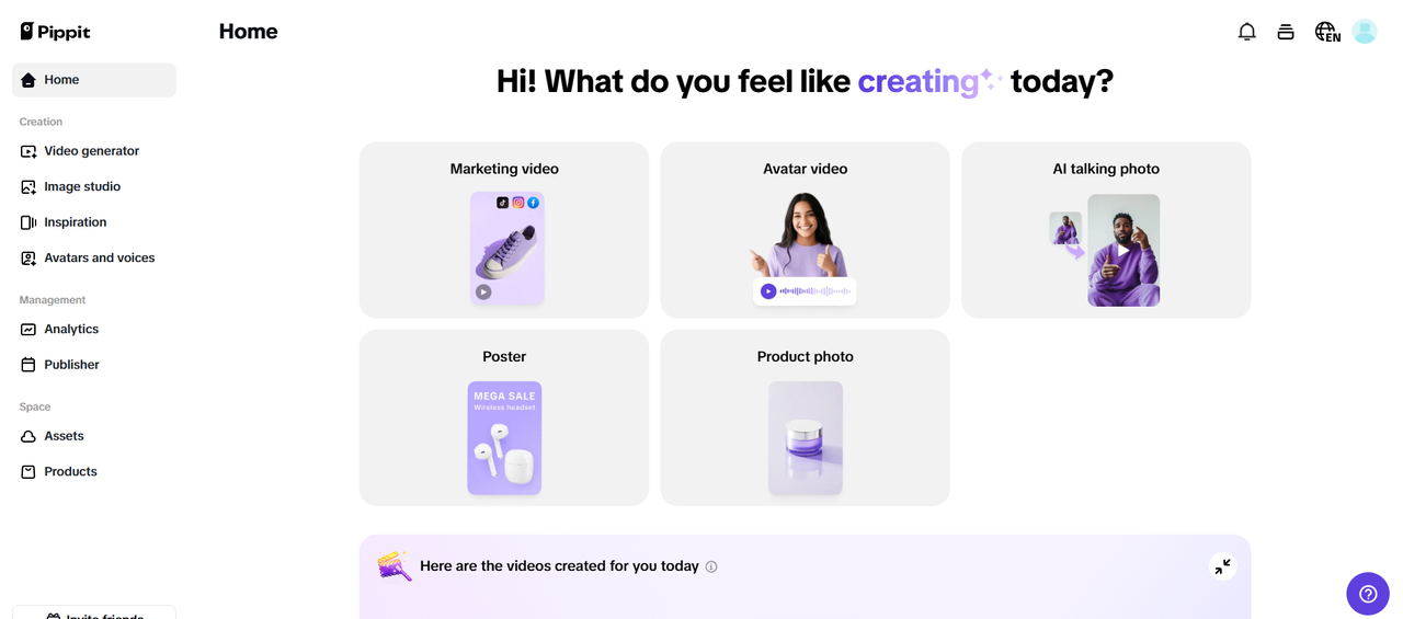 AI-powered creative generation