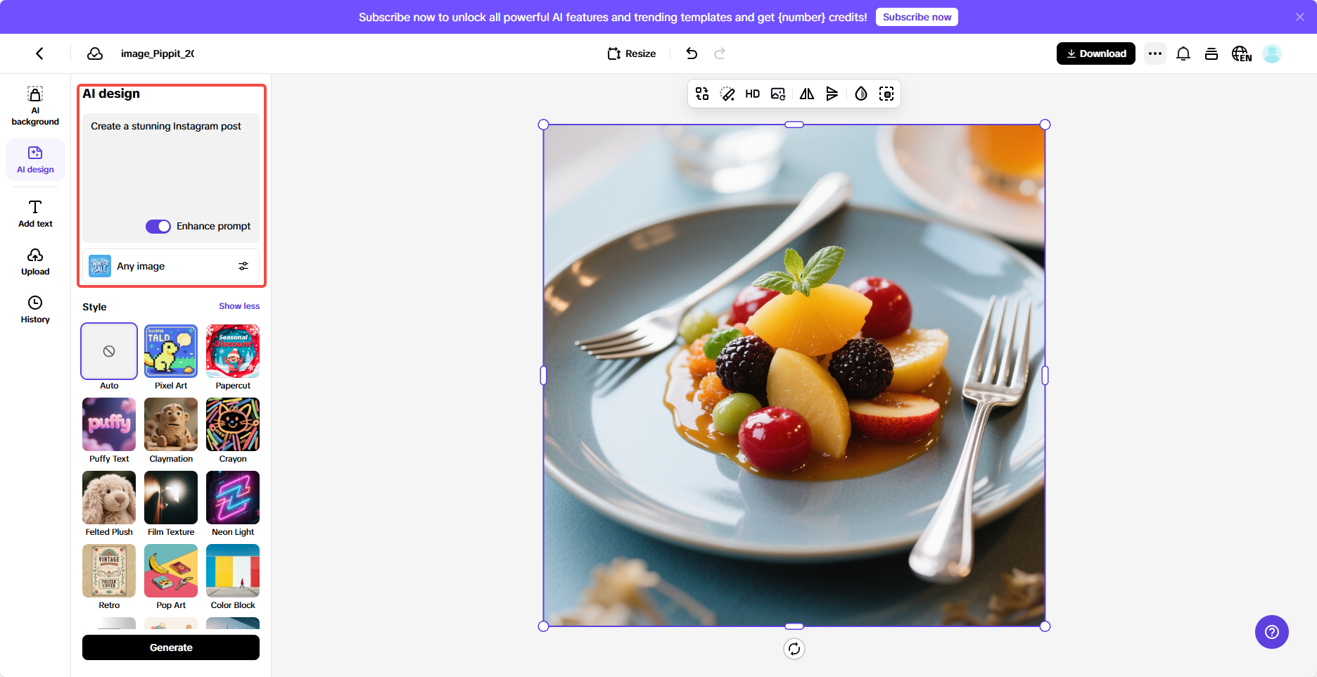 Create scroll-stopping visuals from text