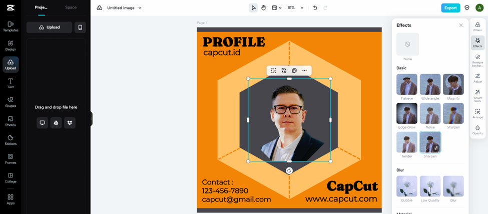 edit your profile image