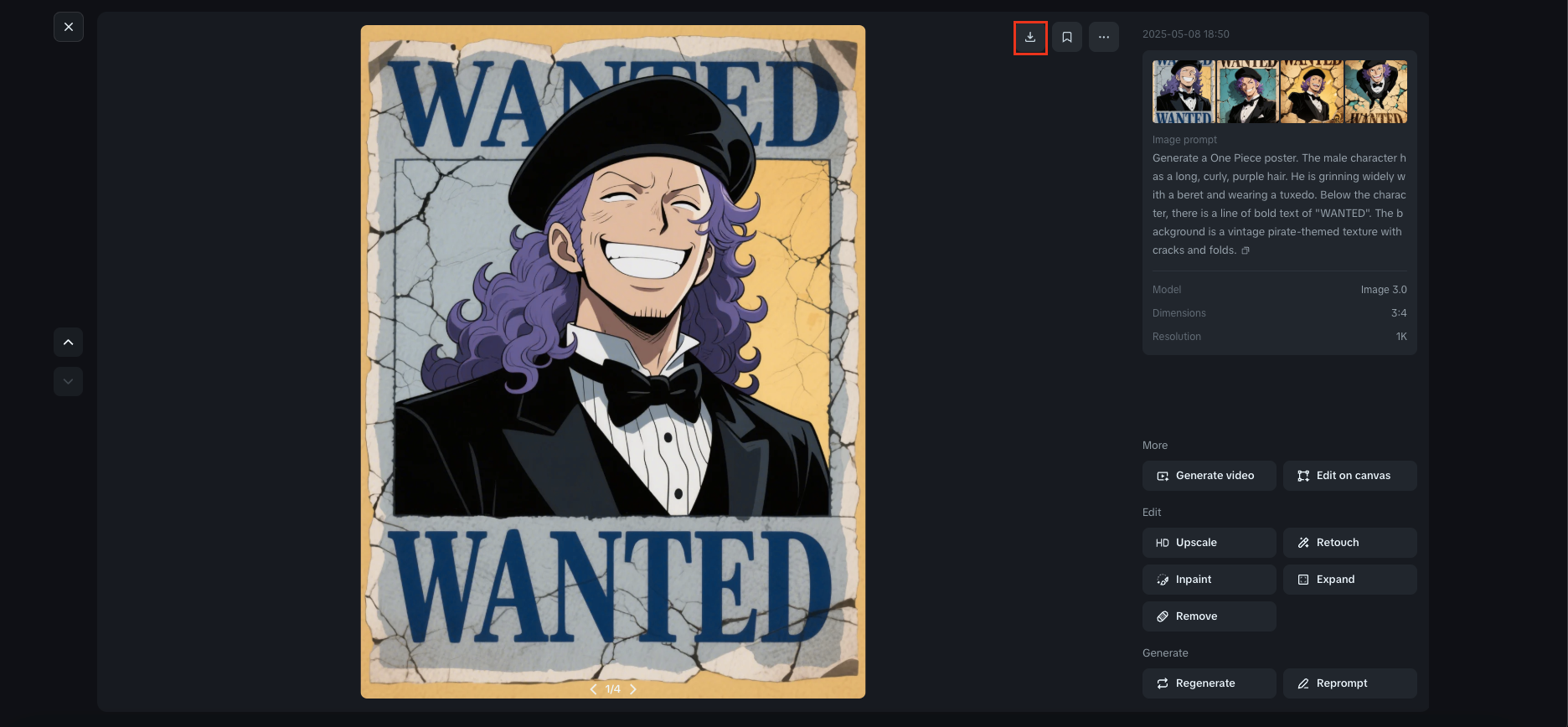 One Piece poster yaratıcısı istedi